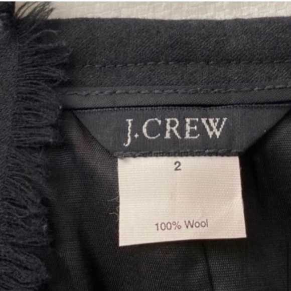 VTG J.Crew Collection Wool Fringe Mini Skirt - Picture 4 of 8